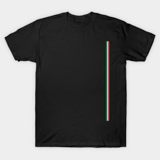 Minimalist Italian Flag T-Shirt